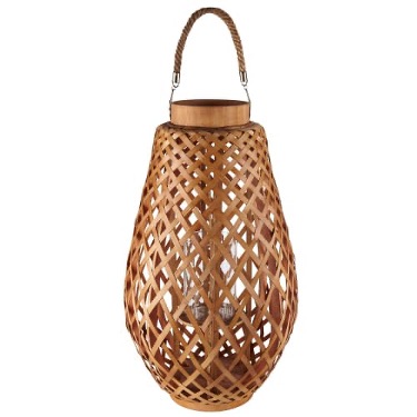 Lanterne en bambou ovale pour un style bohème chic