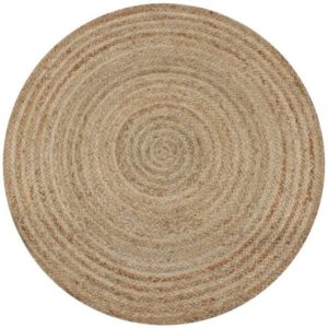 Tapis rond en jute