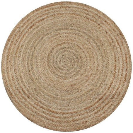 Tapis rond en jute