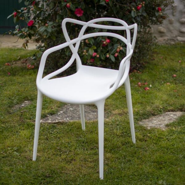 Loc N Chic Chaise design Stark blanche